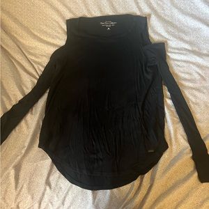 Hollister Black Long Sleeve with Open Shoulders